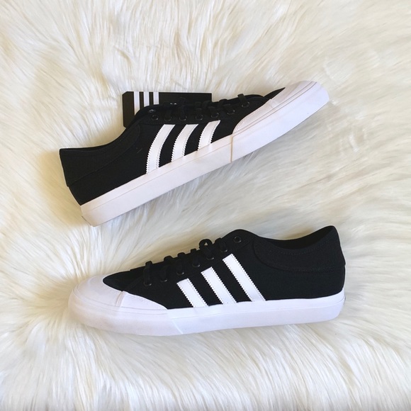 Adidas Matchcourt Shoes In Black/White - Picture 7 of 8